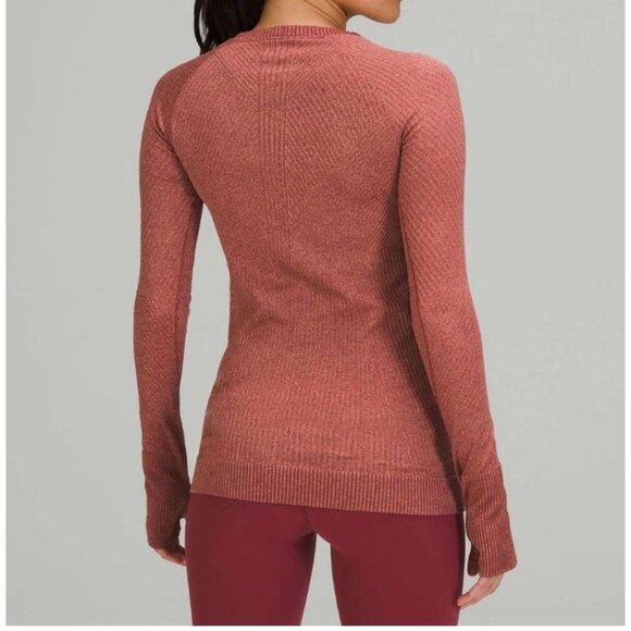 Lululemon Rest Less Pullover 6 Knit Mulled Wine Pink Savannah Long Sleeve - Picture 2 of 10